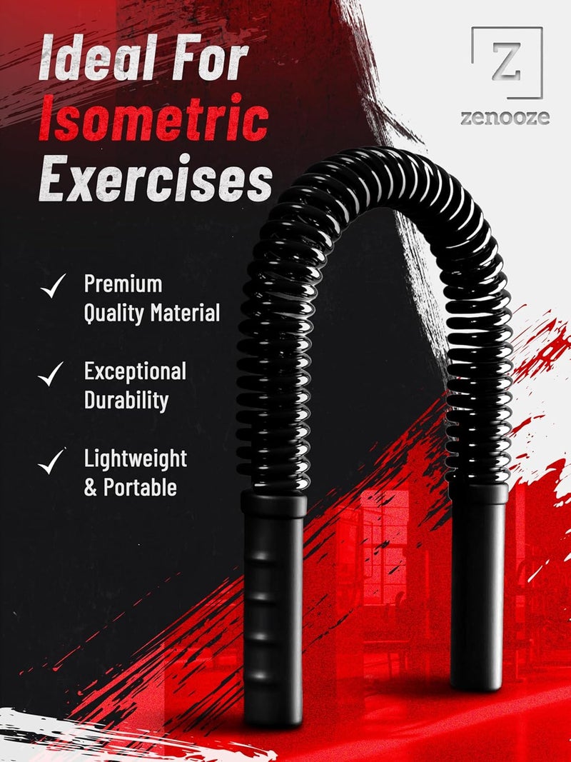 Zenooze 's Power Twister Flex Bar, The Ultimate Upper Body Exercise Equipment for Strengthening Your Chest Workout, Shoulders,Biceps, Arms, Forearm Strengthener, Resorte para Hacer Ejercicio - Image 3